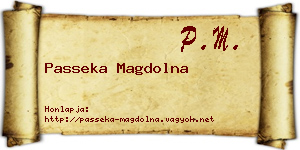 Passeka Magdolna névjegykártya
